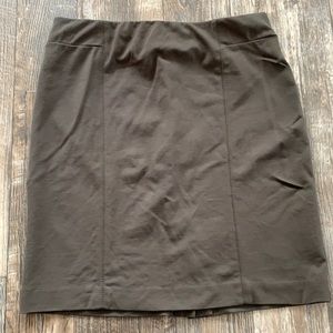 Olive Green Ponte pencil skirt